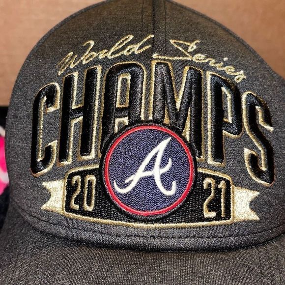 Atlanta Braves, 2021, World Series Champs New Era ￼9Forty Hat SnapBack MLB - Picture 2 of 12